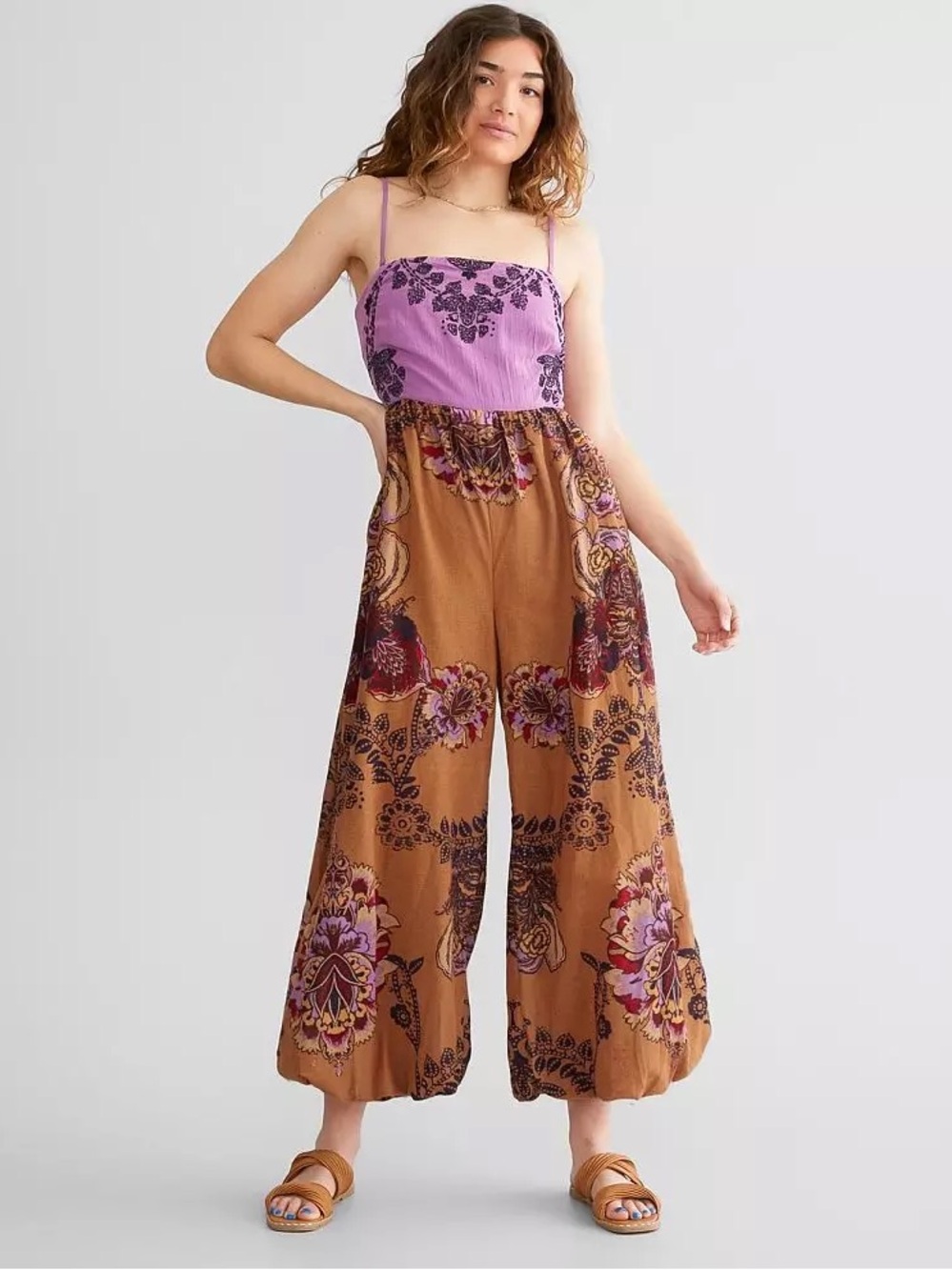 FREE PEOPLE Indio Sun Wide Leg Jumpsuit
